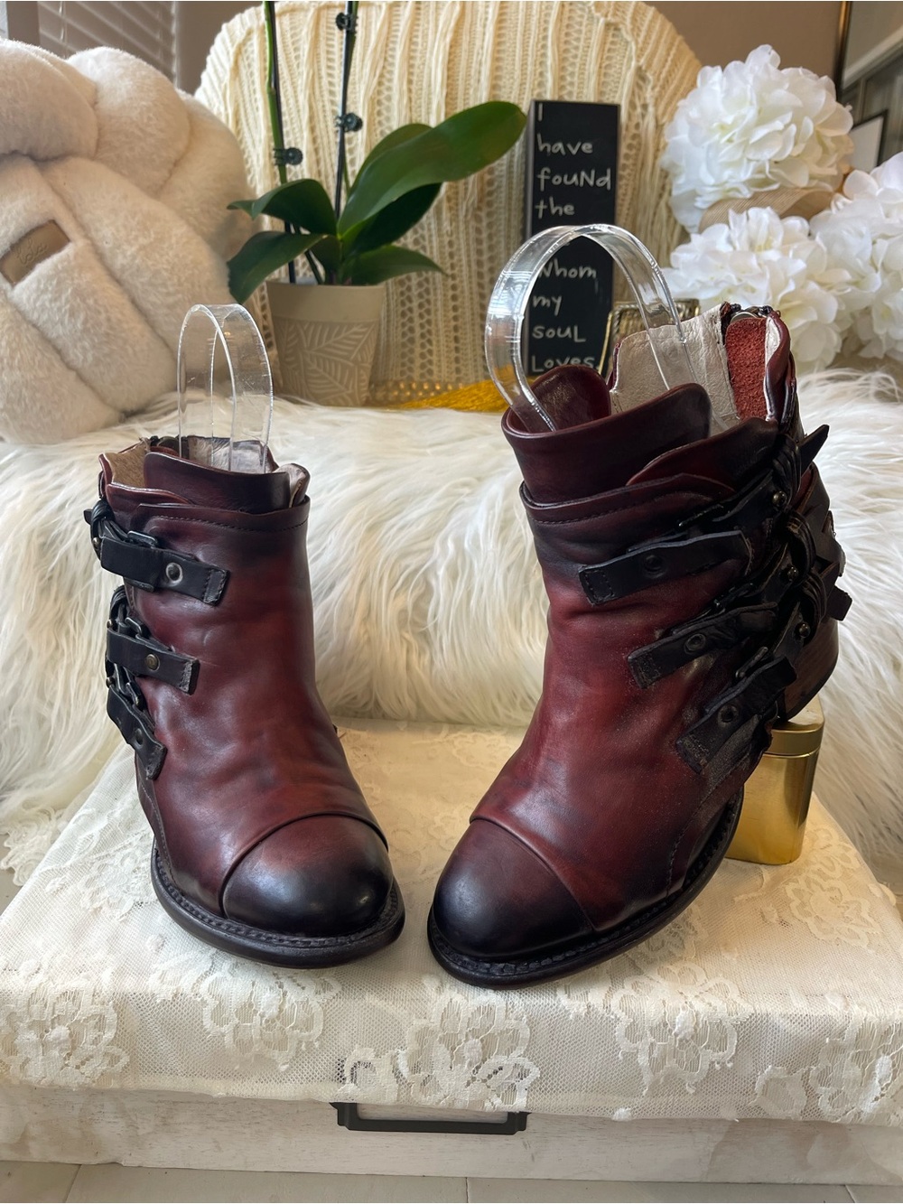Freebird by Steven EUC “Circe” Booties in Rust Colorway MSRP$325
